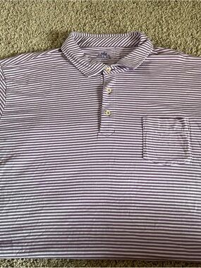 Peter Millar Striped Golf Polo Shirt